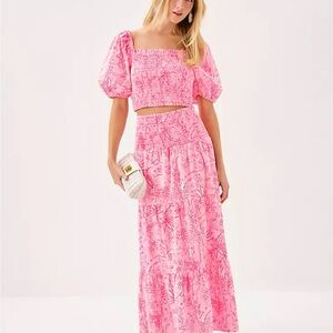 Lilly Pulitzer Aston Maxi Set- Pink